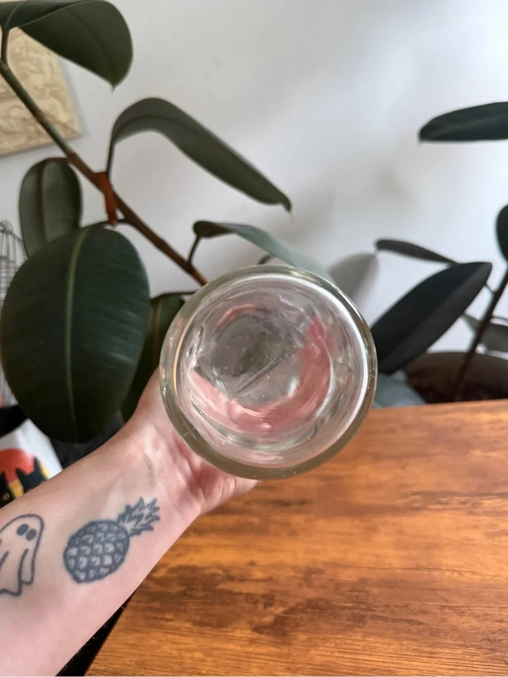 Clear Glass Carafe Vase